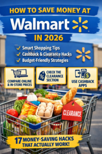 how to save money at Walmart tips and hacks